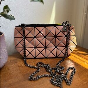 Pink Metallic Crossbody Bag
